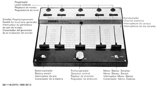 Stereo-Transistor-Mischpult Mix 5 A121; Uher Werke; München (ID = 1846934) Ampl/Mixer