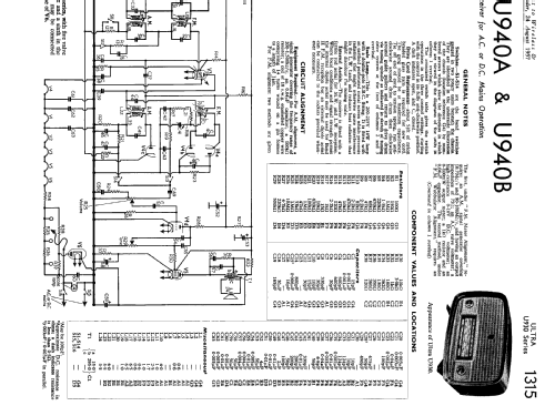 Minstrel U940; Ultra Electric Ltd.; (ID = 2318242) Radio