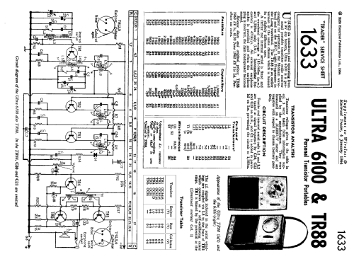 TR88; Ultra Electric Ltd.; (ID = 1331024) Radio