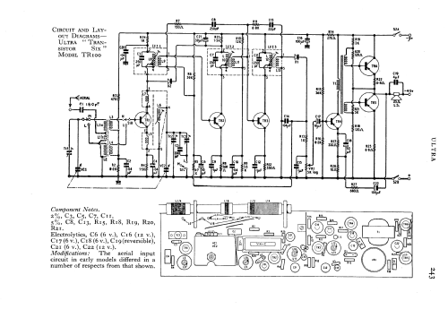 Transistor Six TR100; Ultra Electric Ltd.; (ID = 587221) Radio