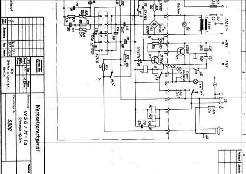 Wechselsprechgerät WSG/M-1a; Telefon- und (ID = 2121097) Telephony