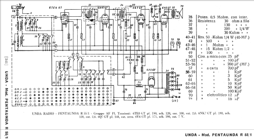 Penta Unda R55/1; Unda Radio; Como, (ID = 261562) Radio