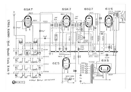 Quadri Unda 64/9; Unda Radio; Como, (ID = 1824685) Radio