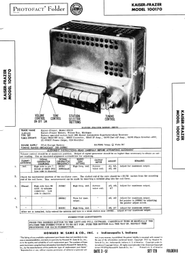 Kaiser - Frazer 100170; United Motors (ID = 2890174) Car Radio