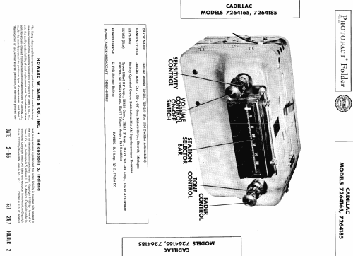 7264165 Cadillac ; United Motors (ID = 459635) Car Radio