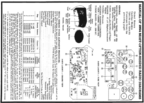 7264185 Cadillac ; United Motors (ID = 187615) Car Radio