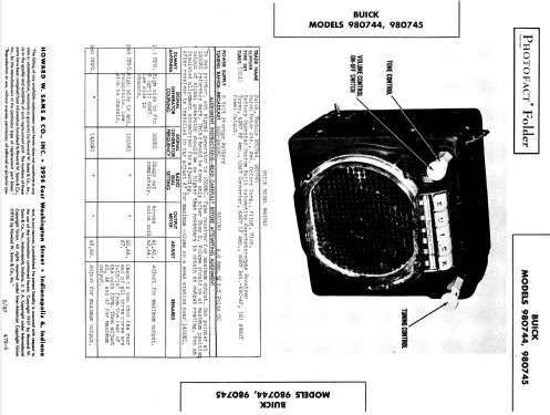 980745 Buick; United Motors (ID = 834844) Autoradio