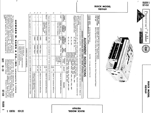 981969 Buick; United Motors (ID = 595130) Car Radio