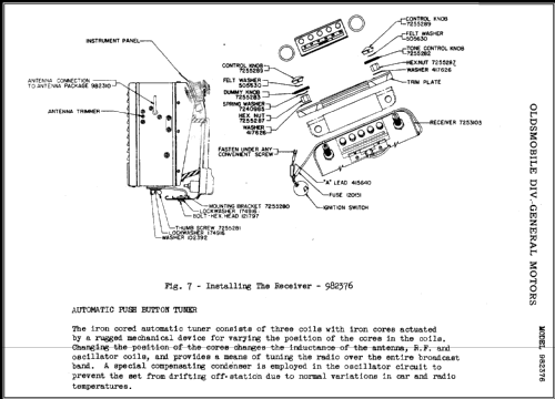 982376 Oldsmobile; United Motors (ID = 474881) Car Radio