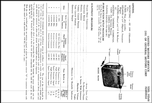 982400 Oldsmobile; United Motors (ID = 366346) Car Radio