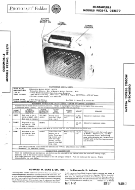 Oldsmobile 982579; United Motors (ID = 3013064) Car Radio