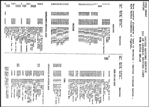 984247 Pontiac; United Motors (ID = 367294) Car Radio