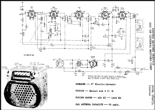 984273 Pontiac; United Motors (ID = 312008) Car Radio