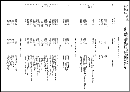 984296 Pontiac; United Motors (ID = 311901) Car Radio