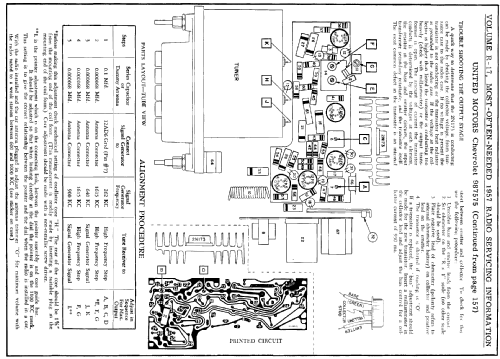 987575 Chevrolet Pushbutton; United Motors (ID = 134580) Car Radio