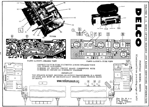 988976 Pontiac; United Motors (ID = 55458) Car Radio