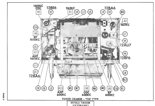 Chevrolet 3725156; United Motors (ID = 2414197) Autoradio