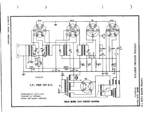 Delco 1105; United Motors (ID = 135647) Radio