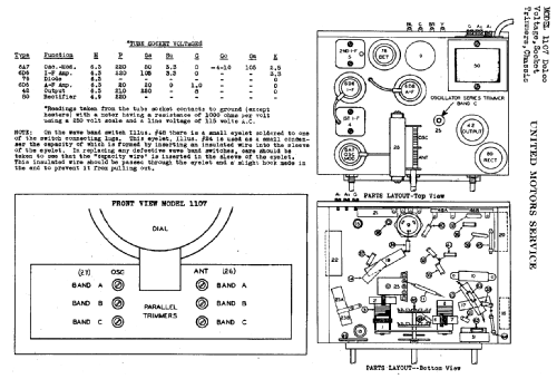 Delco 1107; United Motors (ID = 783423) Radio