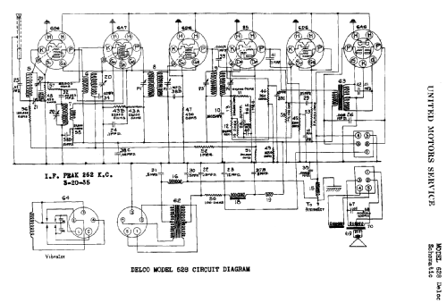 Delco 628; United Motors (ID = 783020) Car Radio