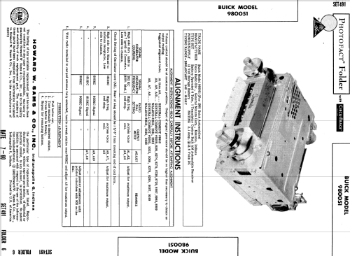 Delco 980051 Buick; United Motors (ID = 591379) Car Radio