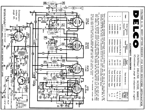 Delco 988822 Pontiac deLuxe; United Motors (ID = 137149) Car Radio