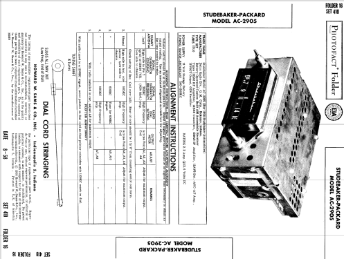 Delco AC-2905 Studebaker - Packard; United Motors (ID = 798183) Car Radio