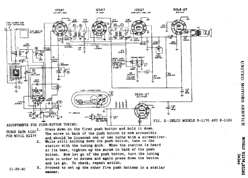 Delco R1176; United Motors (ID = 782097) Radio