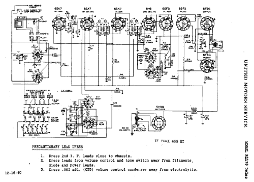 Delco R1179; United Motors (ID = 782141) Radio