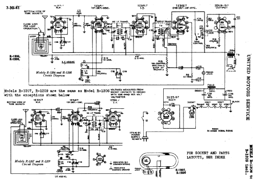 Delco R1206; United Motors (ID = 782289) Radio