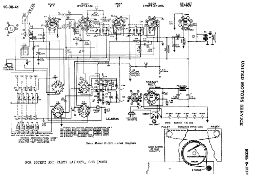 Delco R-1212; United Motors (ID = 782327) Radio