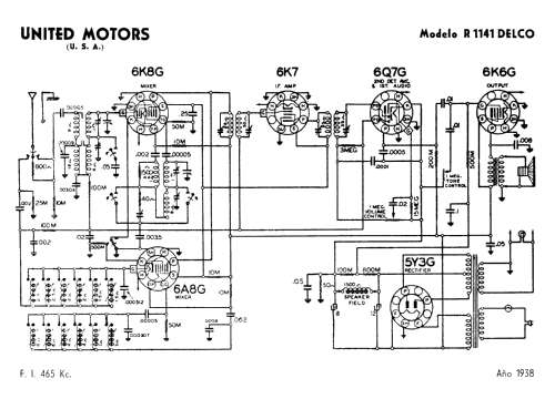 Delco R-1141; United Motors (ID = 713577) Radio