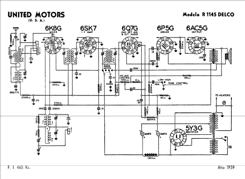 Delco R-1145; United Motors (ID = 713594) Radio