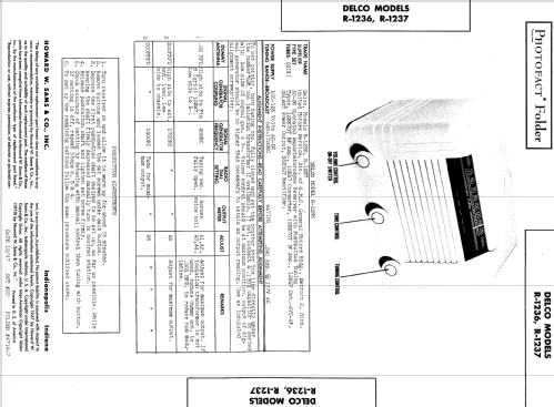 Delco R-1237 ; United Motors (ID = 583305) Radio