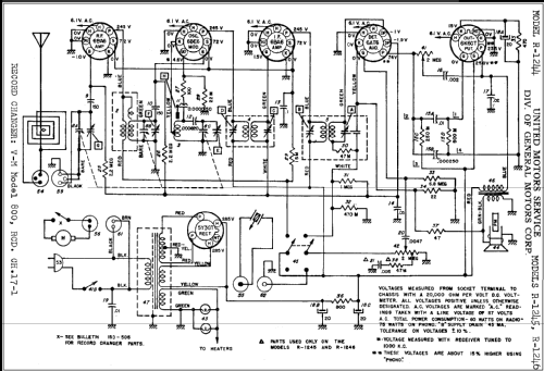 Delco R-1245 ; United Motors (ID = 311254) Radio