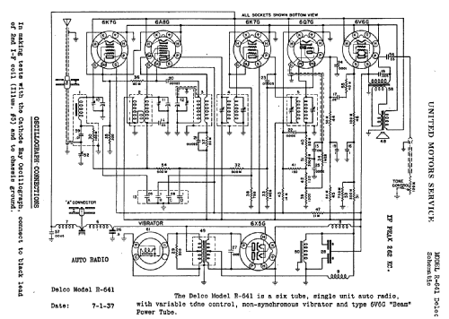 Delco R-641; United Motors (ID = 779253) Autoradio