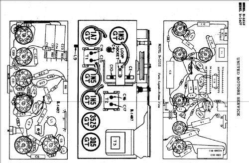 Delco R-1407; United Motors (ID = 783867) Radio