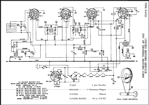 Delco R-1233 ; United Motors (ID = 366236) Radio