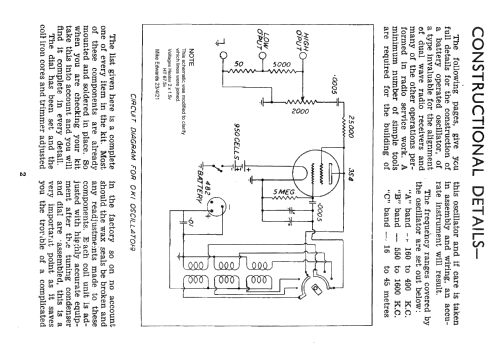 Unikit RF Oscillator OK1; University / (ID = 2641680) Equipment