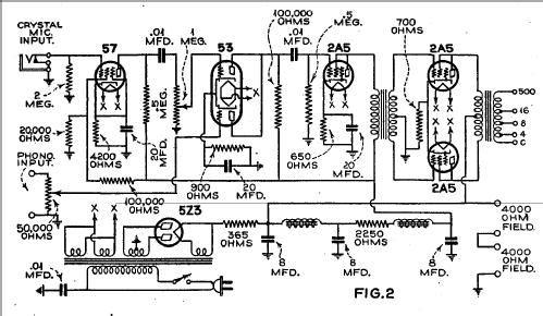 15 Watt PA System Fig. 2 from AORSM; Unknown - CUSTOM (ID = 2061123) Ampl/Mixer