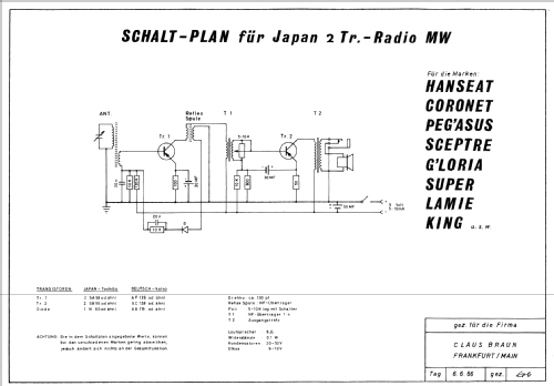 Gem Super 2 Transistors Boy's Radio ; Unknown - CUSTOM (ID = 895484) Radio