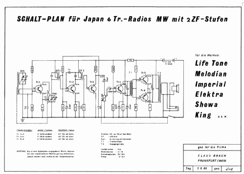 6 Transistor ; Melodian Keystone (ID = 898277) Radio
