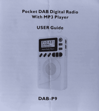 Mini DAB Walk Radio DAB-P9; Unknown - CUSTOM (ID = 2808268) Radio