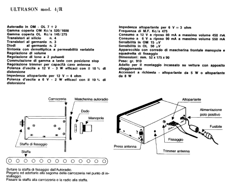 Ultrason 4/R; Unknown - CUSTOM (ID = 2932000) Car Radio