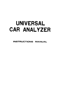 Universal Car Analizer ; Unknown to us - (ID = 2898618) Equipment