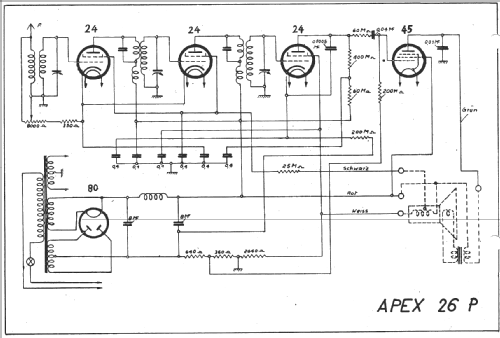 Gloritone 26-P ; Apex Electric, Pool; (ID = 16705) Radio
