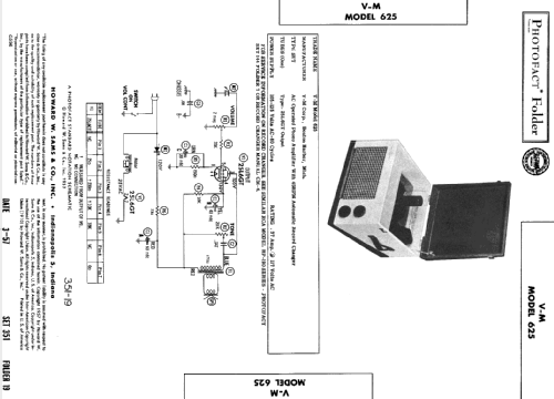 Automatic Record Changer 625 ; V-M VM Voice of (ID = 1860393) R-Player