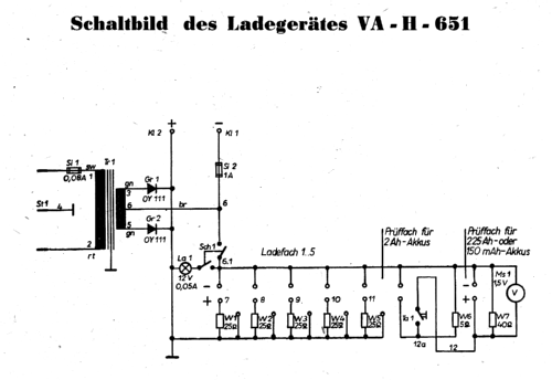 Akkuladegerät VA-H-651; Vakutronik, VEB; (ID = 1602987) Power-S