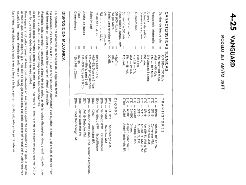 Jet AM/FM 36PT-S6; Vanguard; Hospitalet (ID = 1726400) Radio