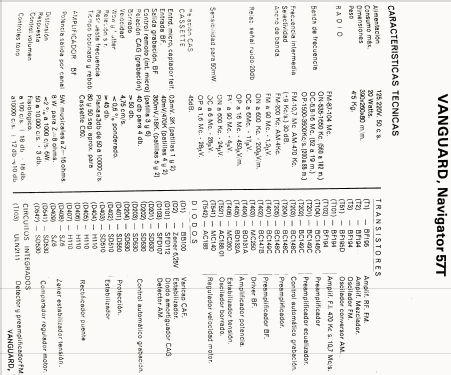 Navigator 57T; Vanguard; Hospitalet (ID = 2460754) Radio